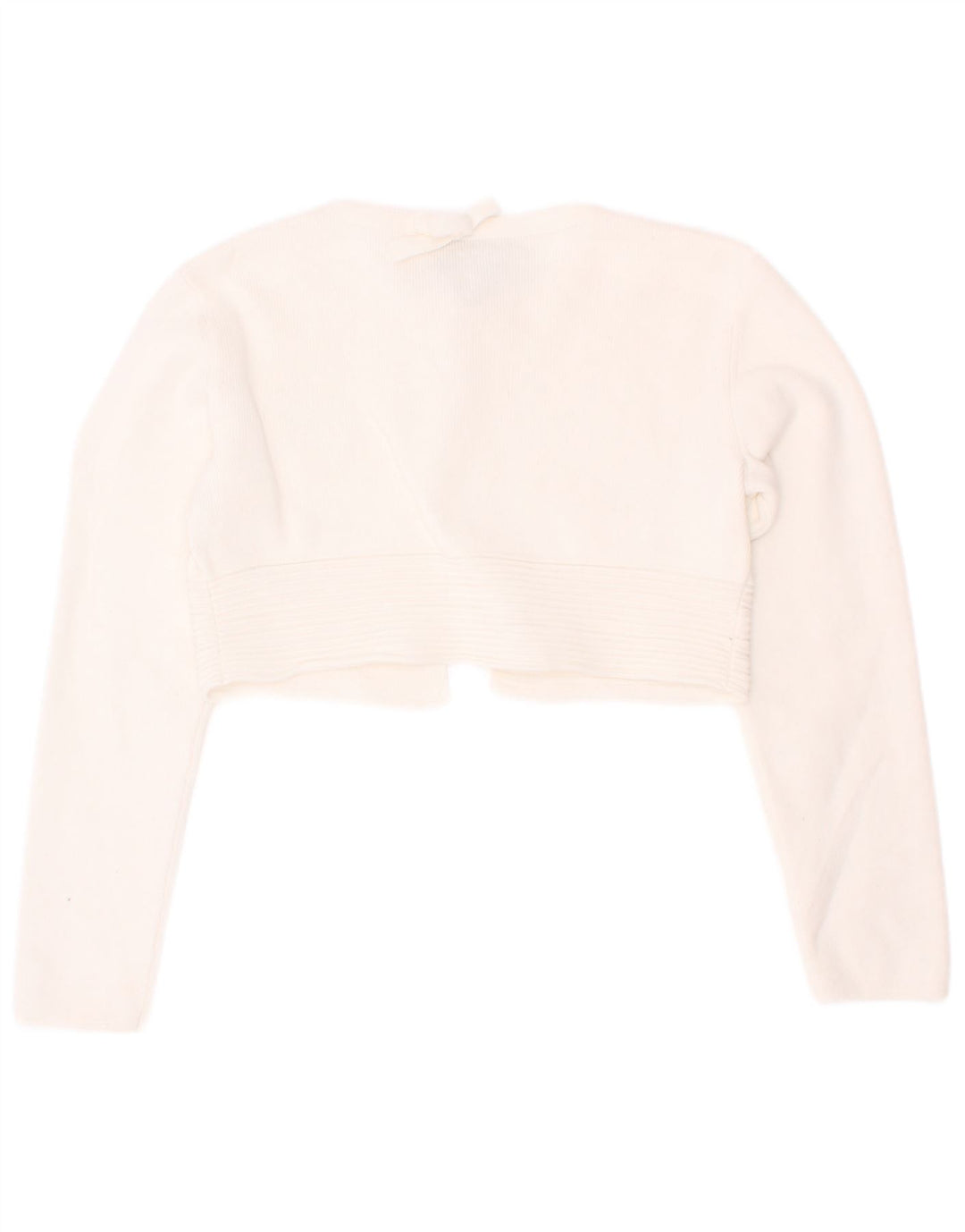 Maglione cardigan corto per bambina Armani Junior 4-5 anni bianco