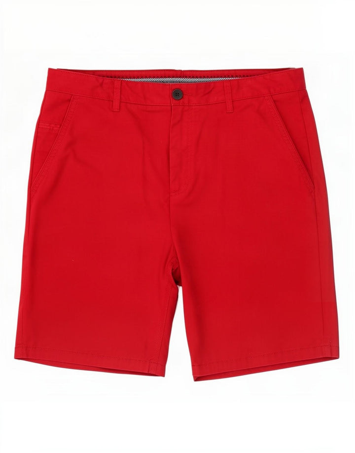 Crew Clothing Pantaloncini chino da uomo W36 grandi in cotone rosso