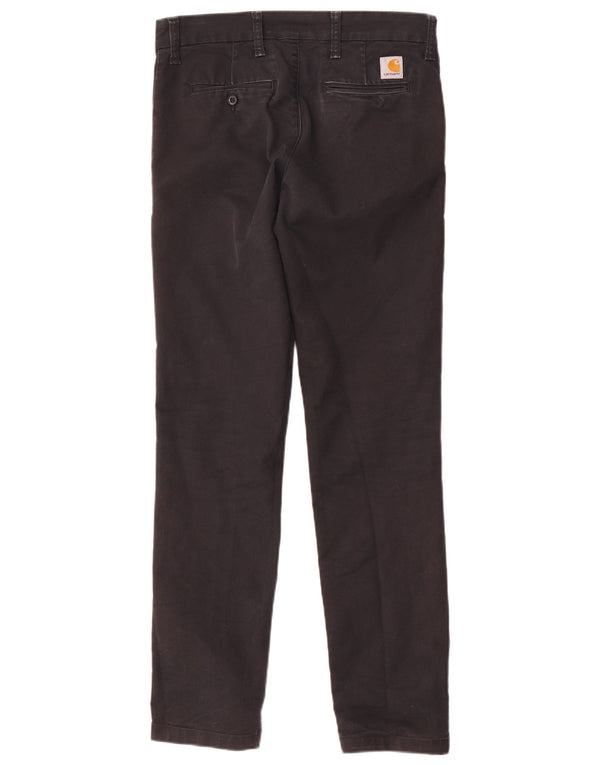 Pantaloni chino slim da uomo Carhartt Wip W30 L32 cotone nero