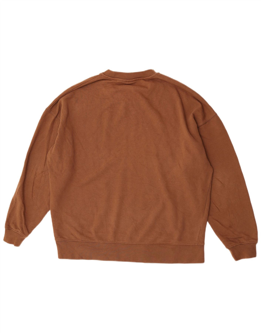 Felpa oversize da uomo Zara, maglione grande, cotone marrone