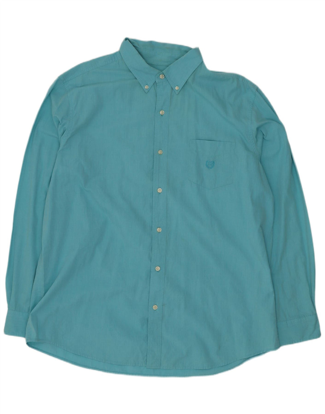 Camicia Chaps da uomo vestibilità regolare XL in cotone blu