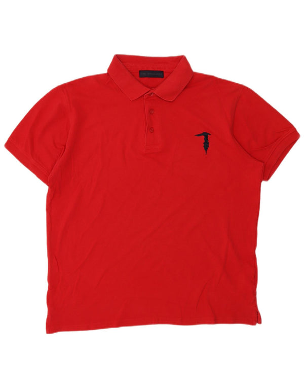 Polo Uomo TRUSSARDI Large Rossa in Cotone