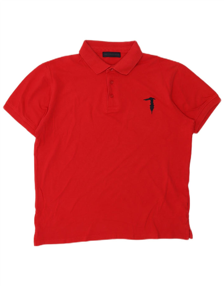 Polo Uomo TRUSSARDI Large Rossa in Cotone