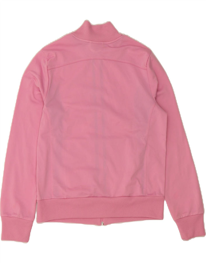 PUMA Womens Tracksuit Top Jacket UK 14 Medium Pink Colourblock Polyester Vintage Puma and Second-Hand Puma from Messina Hembry 
