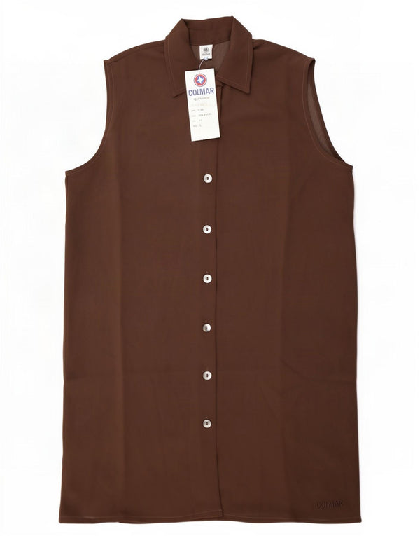 Camicetta trasparente senza maniche da donna Colmar UK 16 Large Marrone