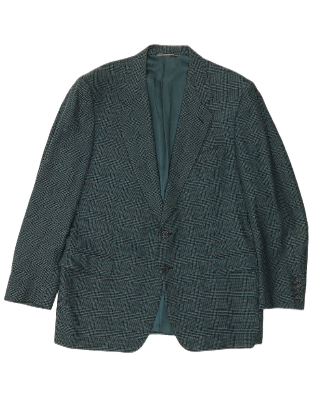 CANALI Giacca Blazer 2 Bottoni Uomo IT 52 XL Blu Pied De Poule Lana
