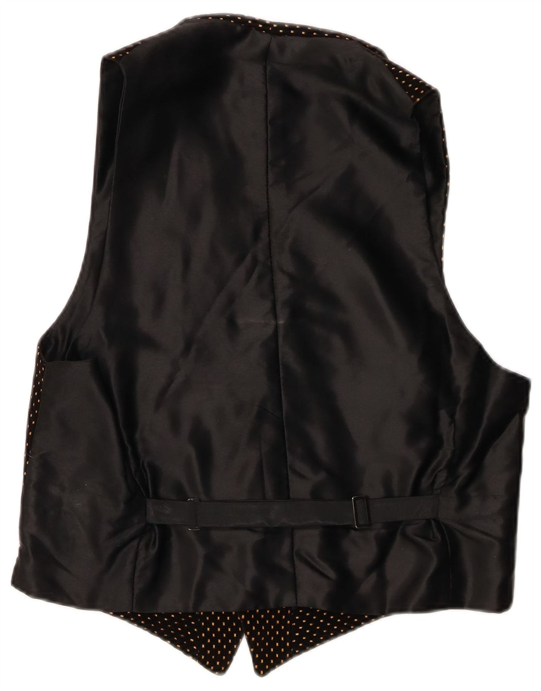 Gilet vintage da uomo piccolo a pois neri