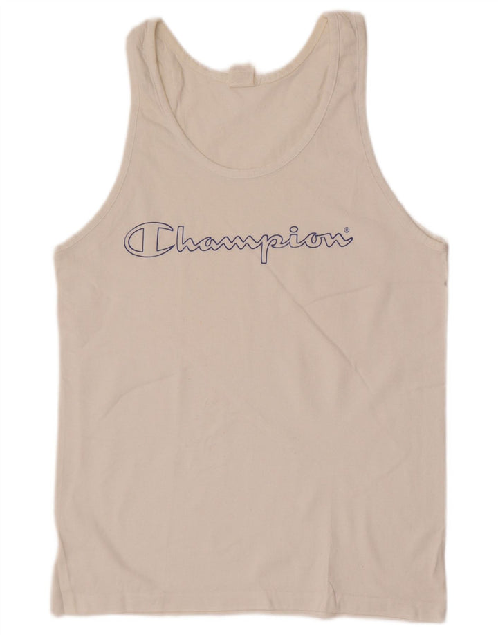 T-shirt grafica da uomo Champion Top piccola bianca