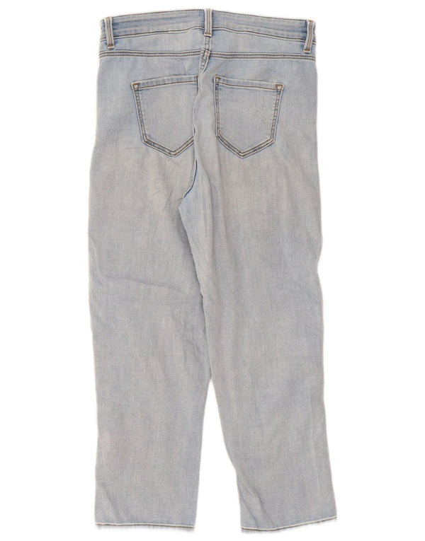 Jeans corti Marks & Spencer da donna The Carrie UK 10 piccoli W28 L22 blu