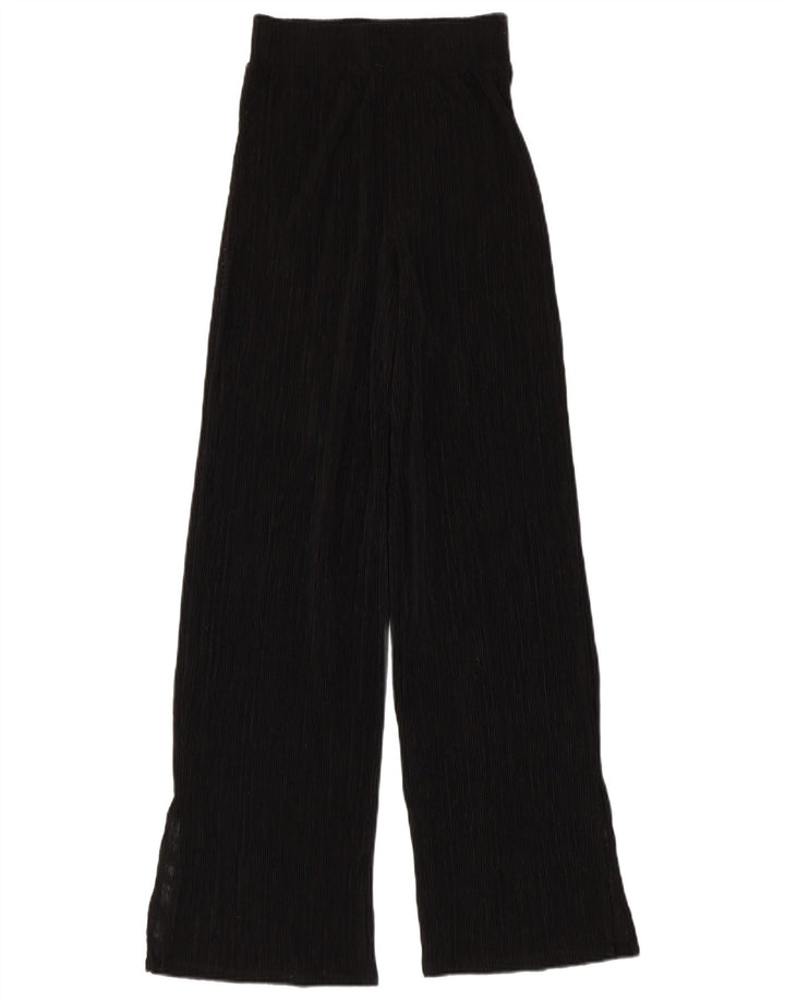 Pantaloni da donna Zara trasparenti a gamba larga piccoli W24 L31 neri