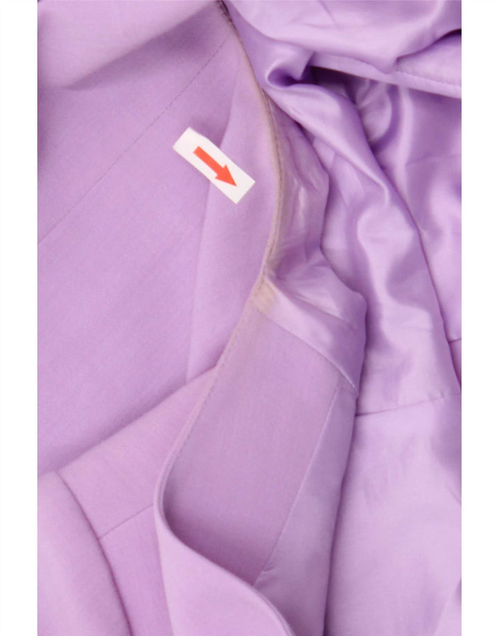 Giacca blazer da donna a 1 bottone Jacques Vert UK 20 2XL poliestere viola