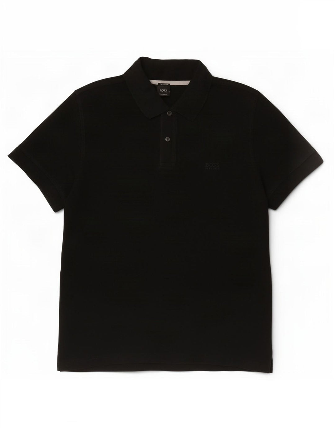 Polo Hugo Boss da uomo vestibilità regolare XL in cotone nero