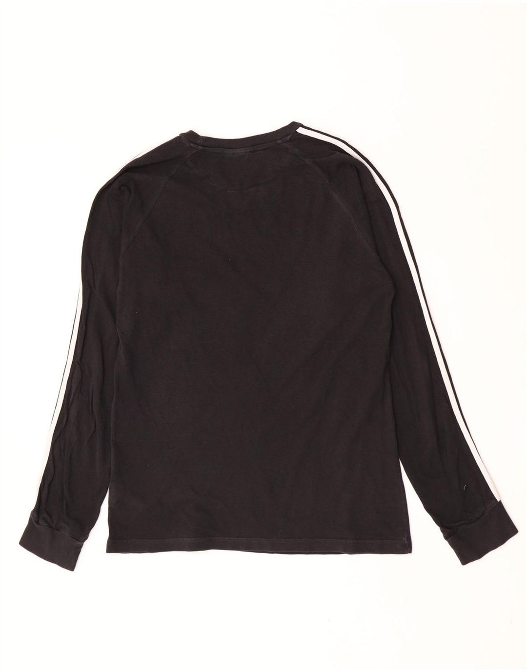 Adidas Maglietta grafica da uomo a maniche lunghe in cotone nero medio