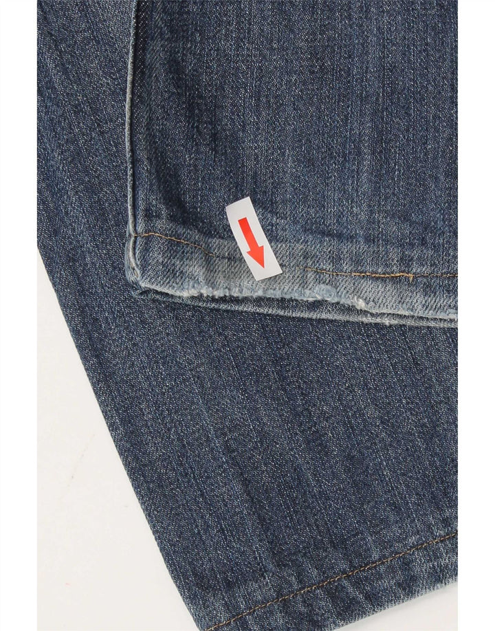 Jeans dritti invecchiati da uomo Calvin Klein W34 L28 Blu
