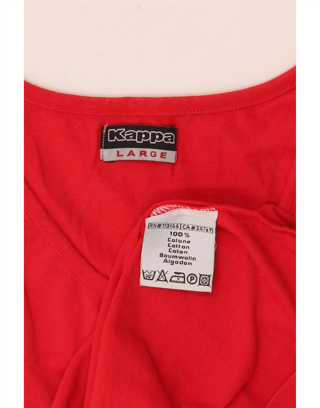 Canotta da uomo KAPPA grande rossa in cotone