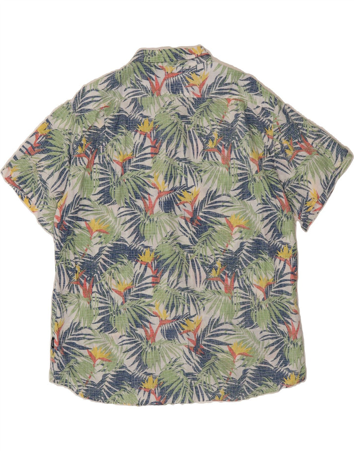 IZOD Mens Abstract Pattern Short Sleeve Shirt 2XL Multicoloured Cotton Vintage Izod and Second-Hand Izod from Messina Hembry 