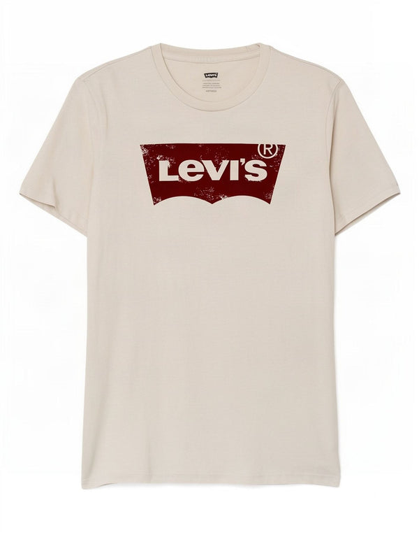T-shirt grafica da uomo Levi's Top XS in cotone bianco