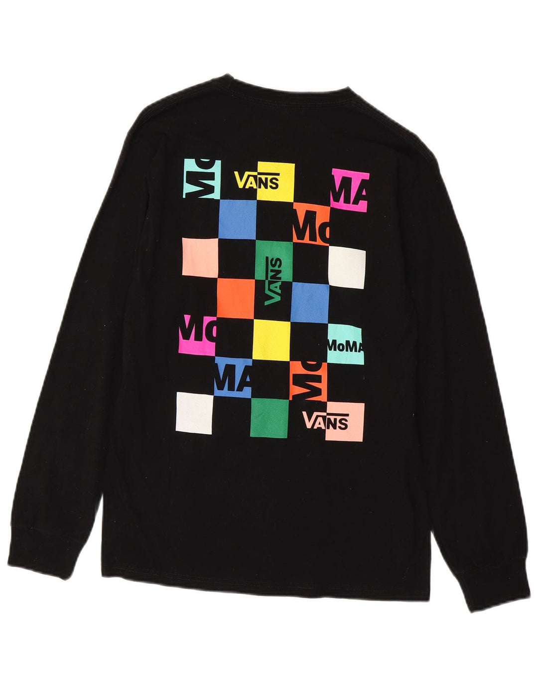 VANS Top Moma da uomo con vestibilità classica grafica a maniche lunghe in cotone nero