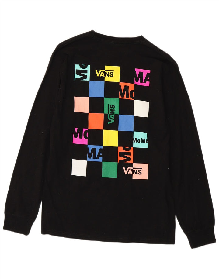 VANS Top Moma da uomo con vestibilità classica grafica a maniche lunghe in cotone nero