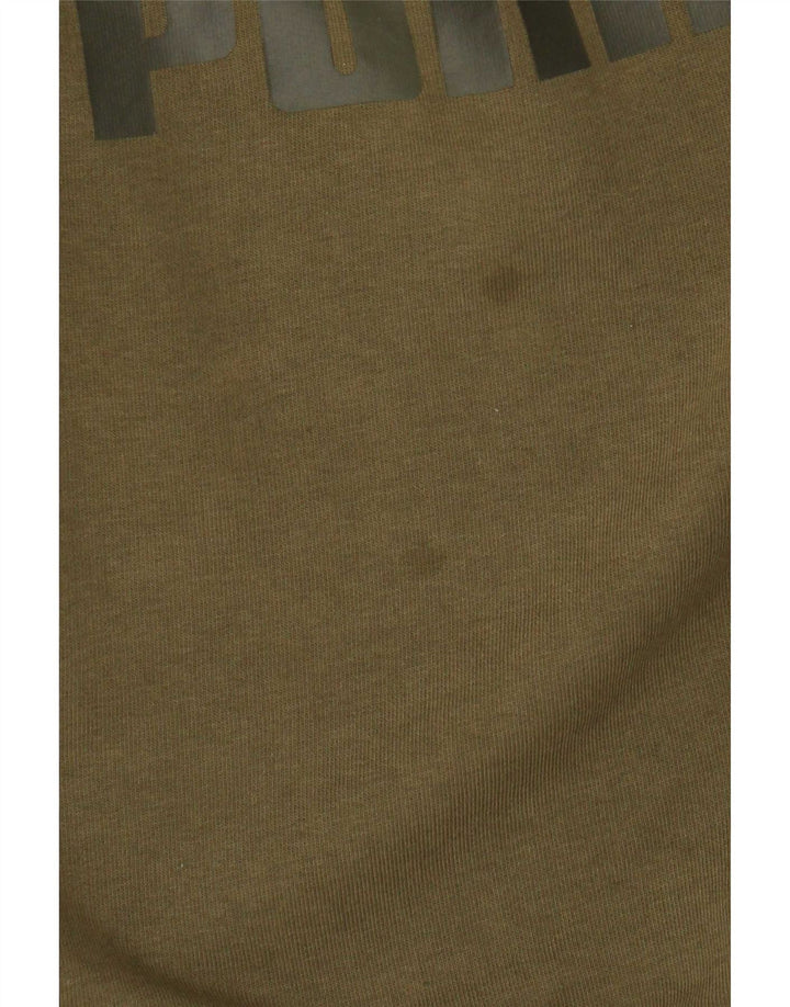 Felpa grafica da donna Puma Jumper UK 16 Large Khaki