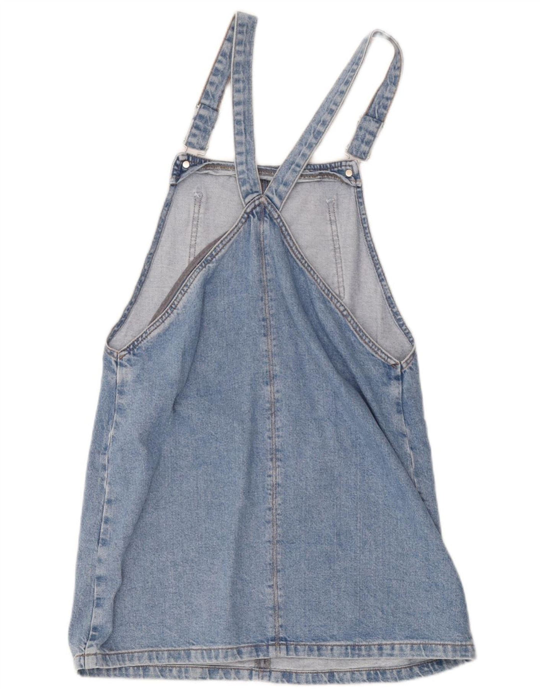 Topshop Abito salopette da donna UK 12 Cotone blu medio