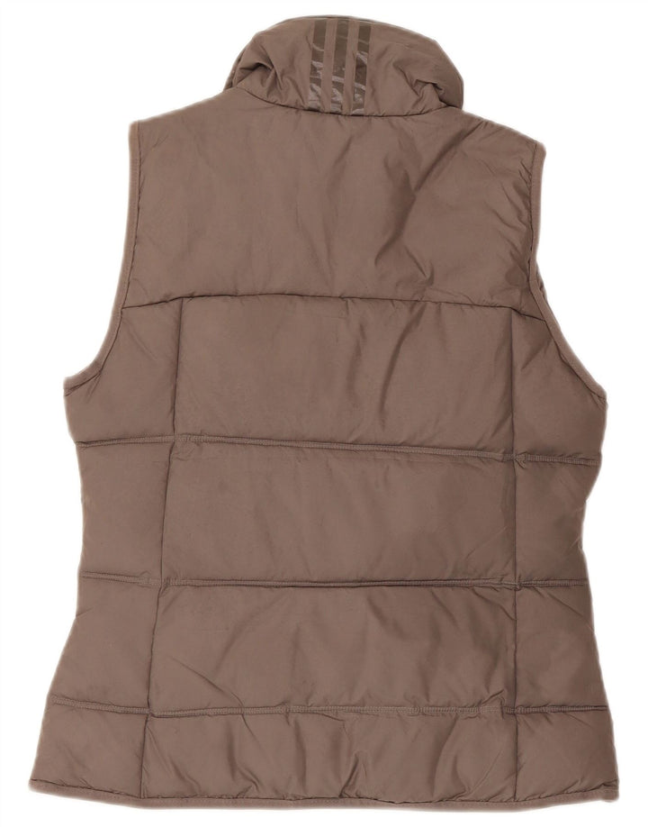 Gilet imbottito da donna Adidas UK 14 grande poliestere grigio