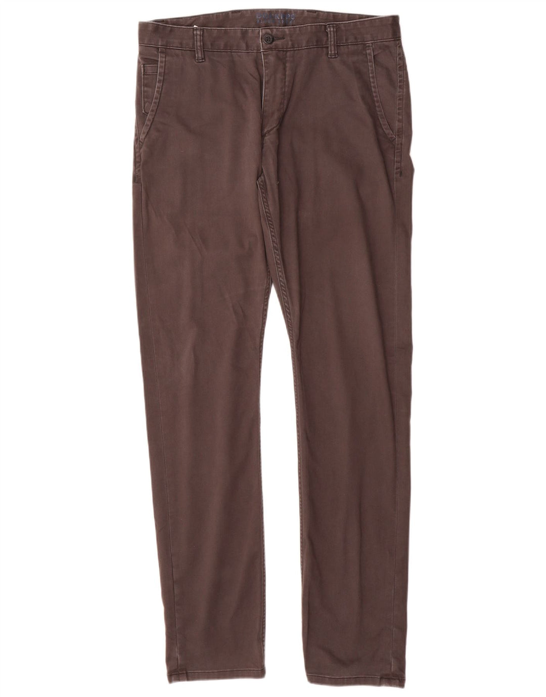 DOCKERS Pantaloni chino slim da uomo W34 L34 cotone grigio