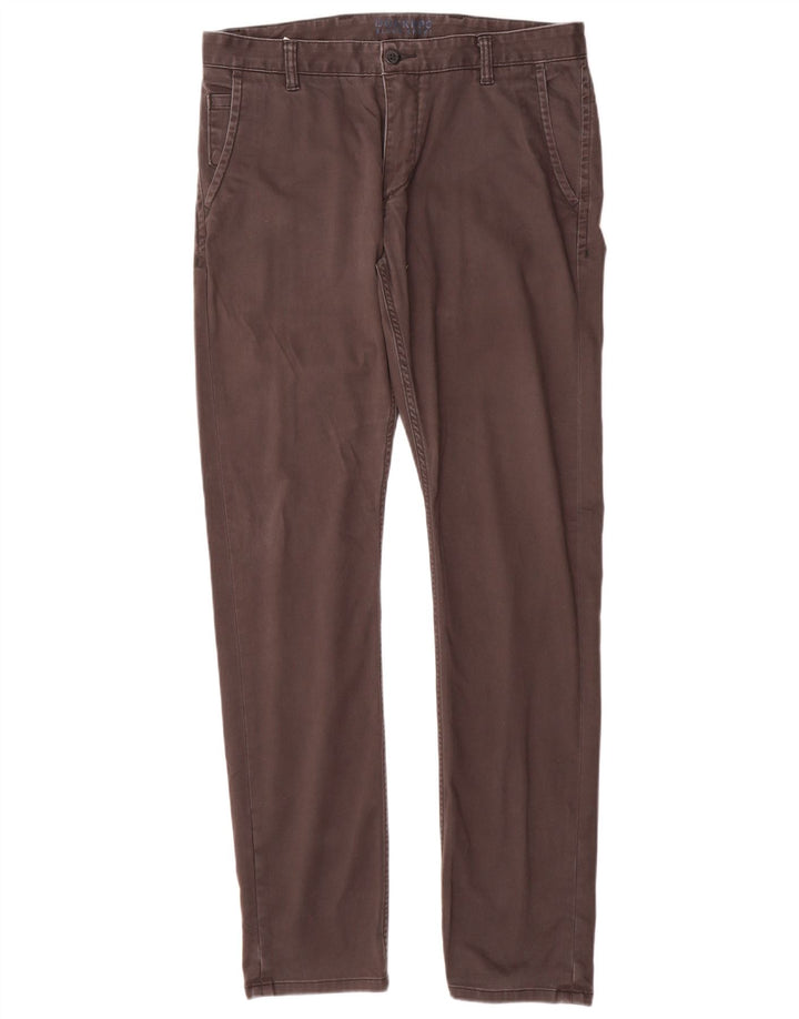 DOCKERS Pantaloni chino slim da uomo W34 L34 cotone grigio