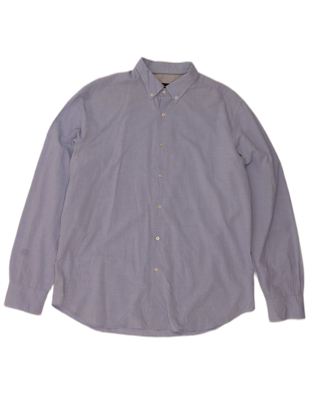 Camicia Uomo Massimo Dutti 2XL Cotone Gessato Blu