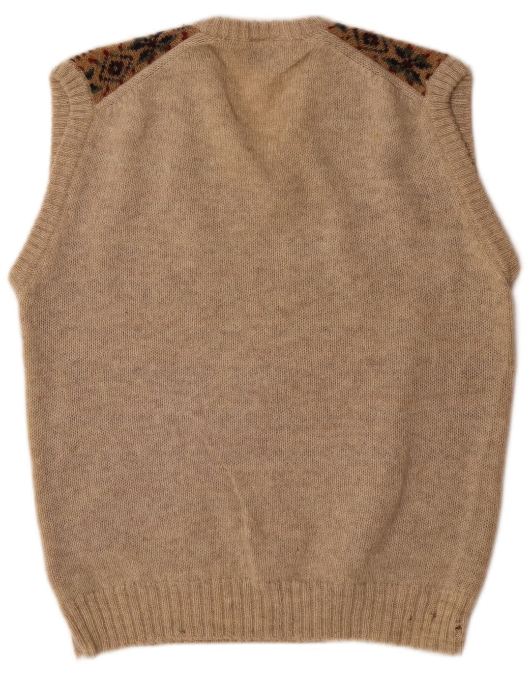 Canotta da uomo Mark Astor Canotta XL Beige Fair Isle Lana