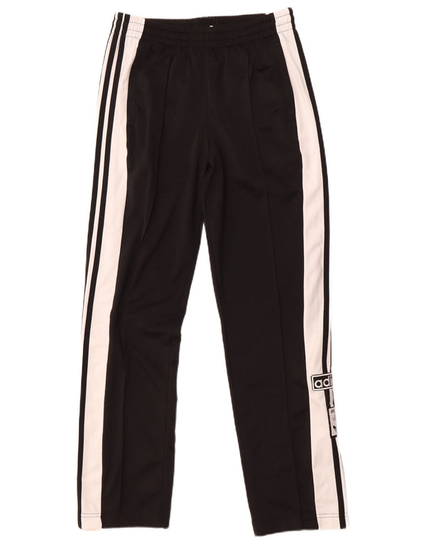Pantaloni da tuta con grafica Adidas da donna UK 8/10 Small Black Colourblock