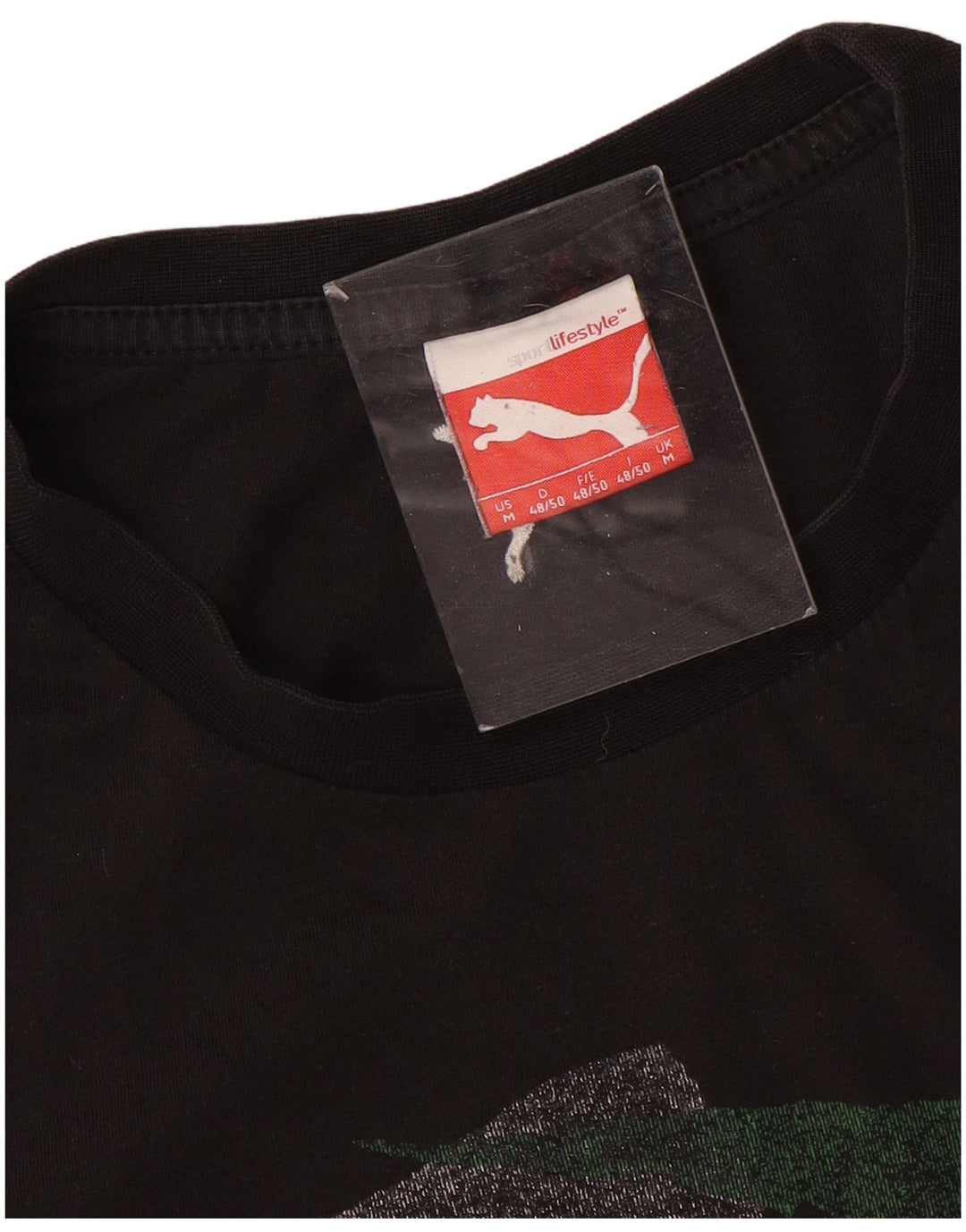 T-shirt grafica da uomo PUMA Top medio blu navy