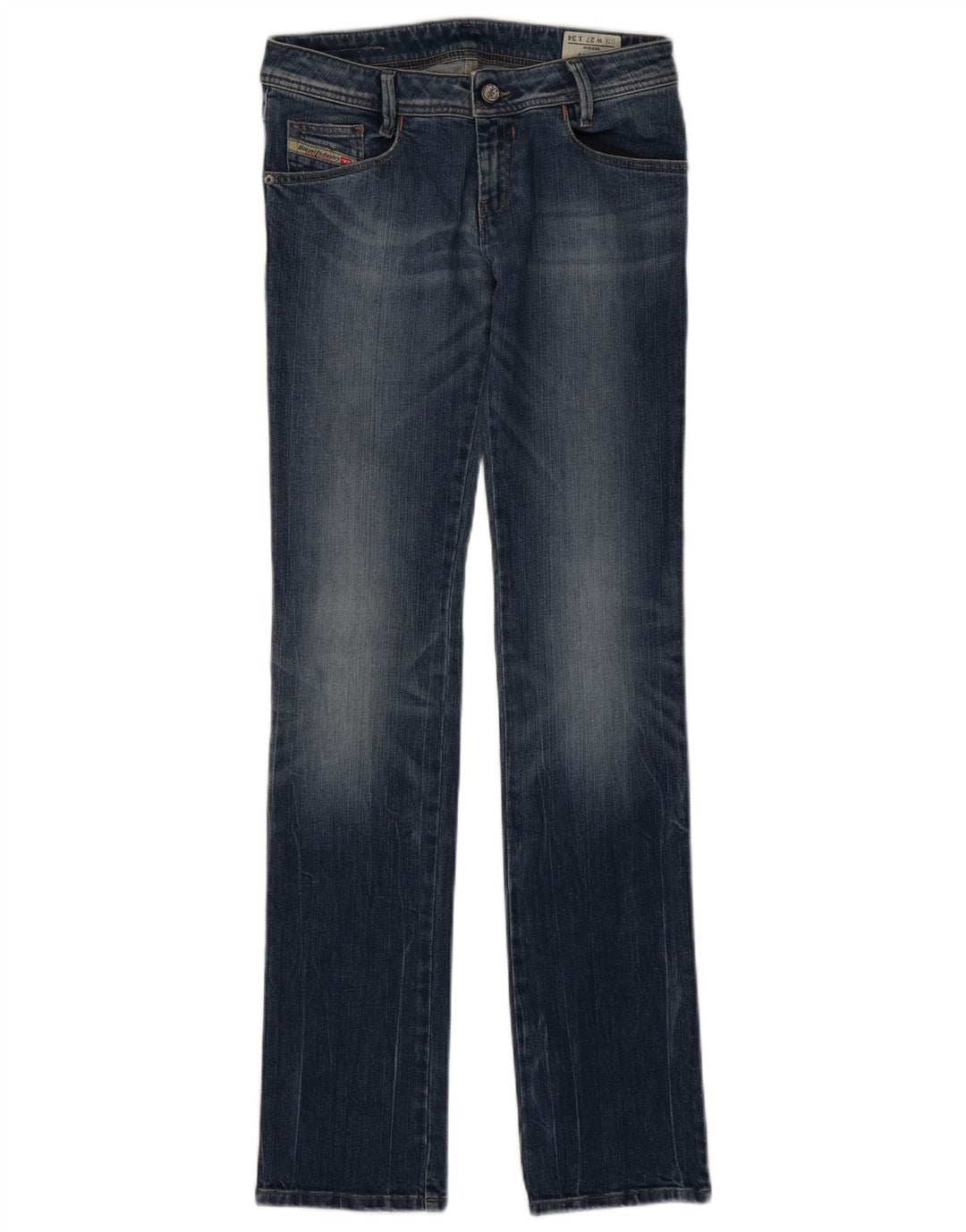 Jeans slim dritti Newz da donna Diesel W27 L34 cotone blu