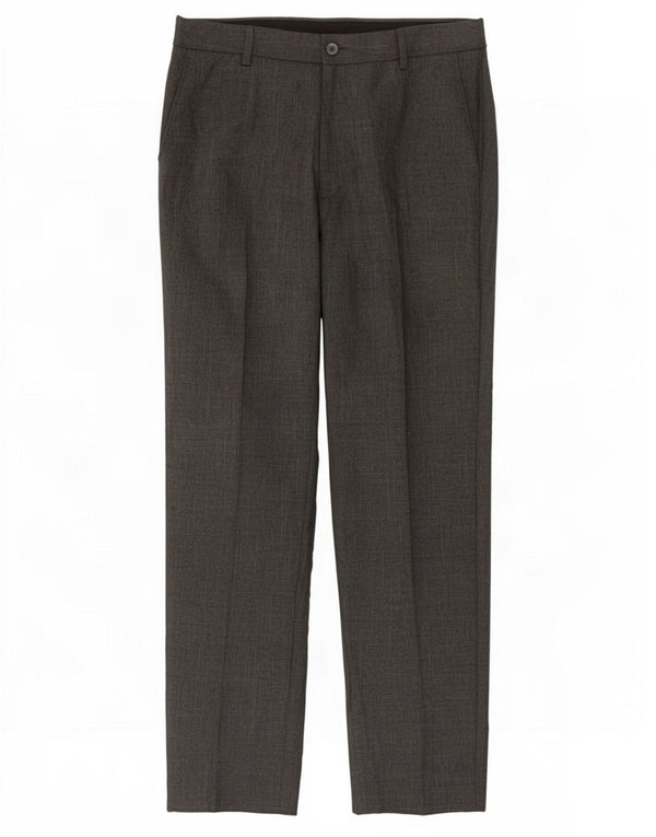 Marks & Spencer Mens Slim Suit Trousers W30 L29 Grey Polyester