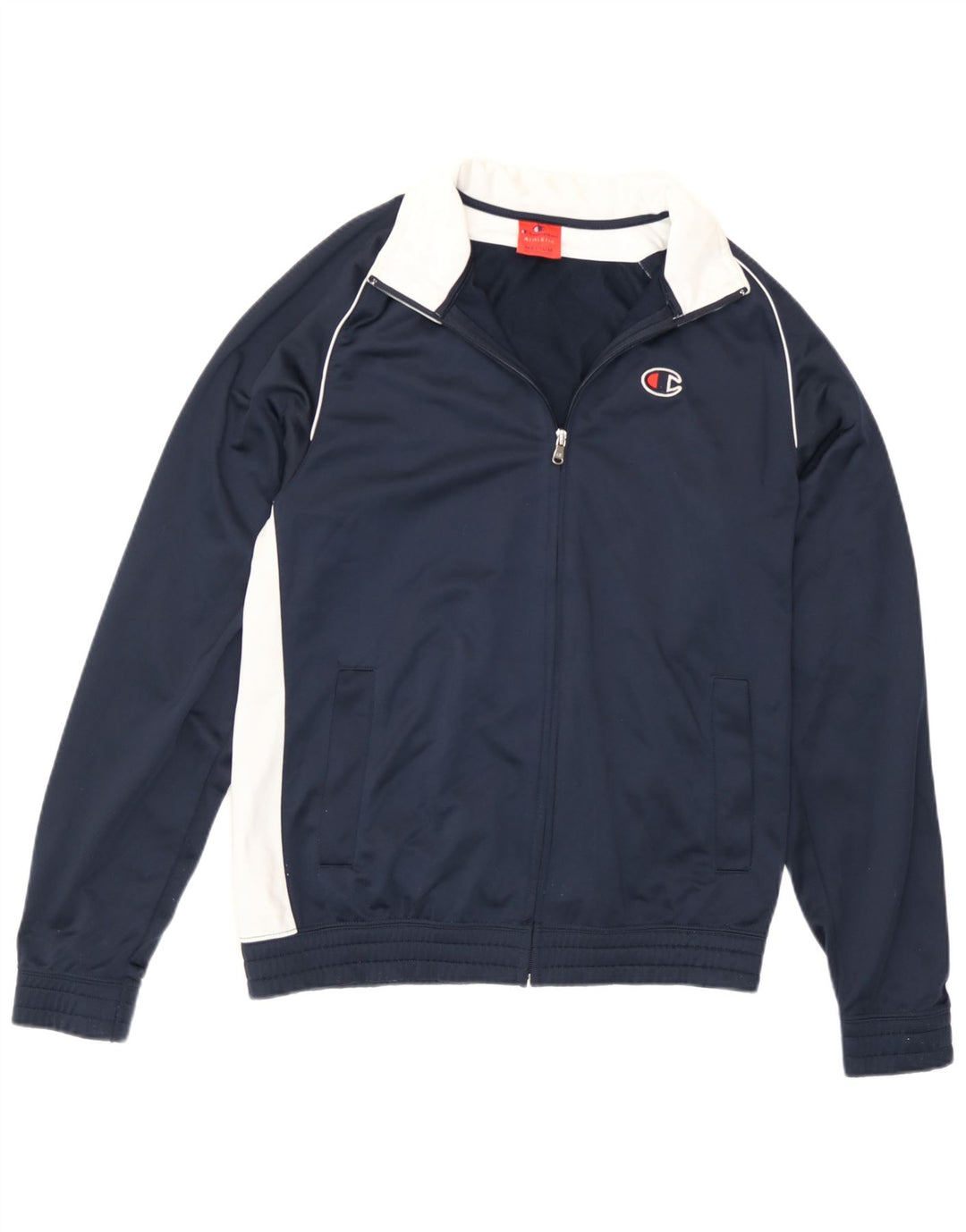 Giacca superiore della tuta da uomo Champion, poliestere color block medio blu navy