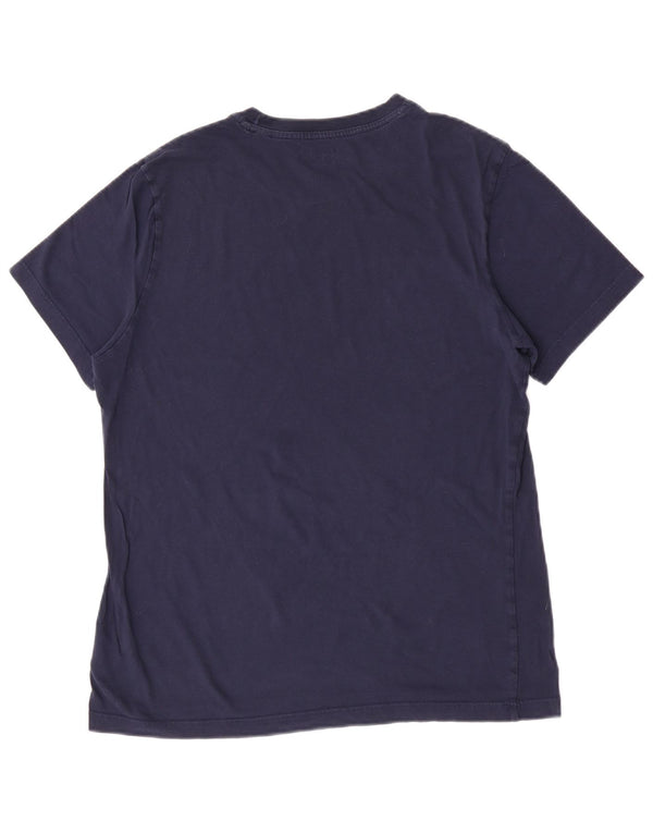 T-shirt Reebok da uomo Top Large in cotone blu navy