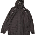 Impermeabile oversize con cappuccio da donna Mountain Warehouse UK 18 XL Nylon nero