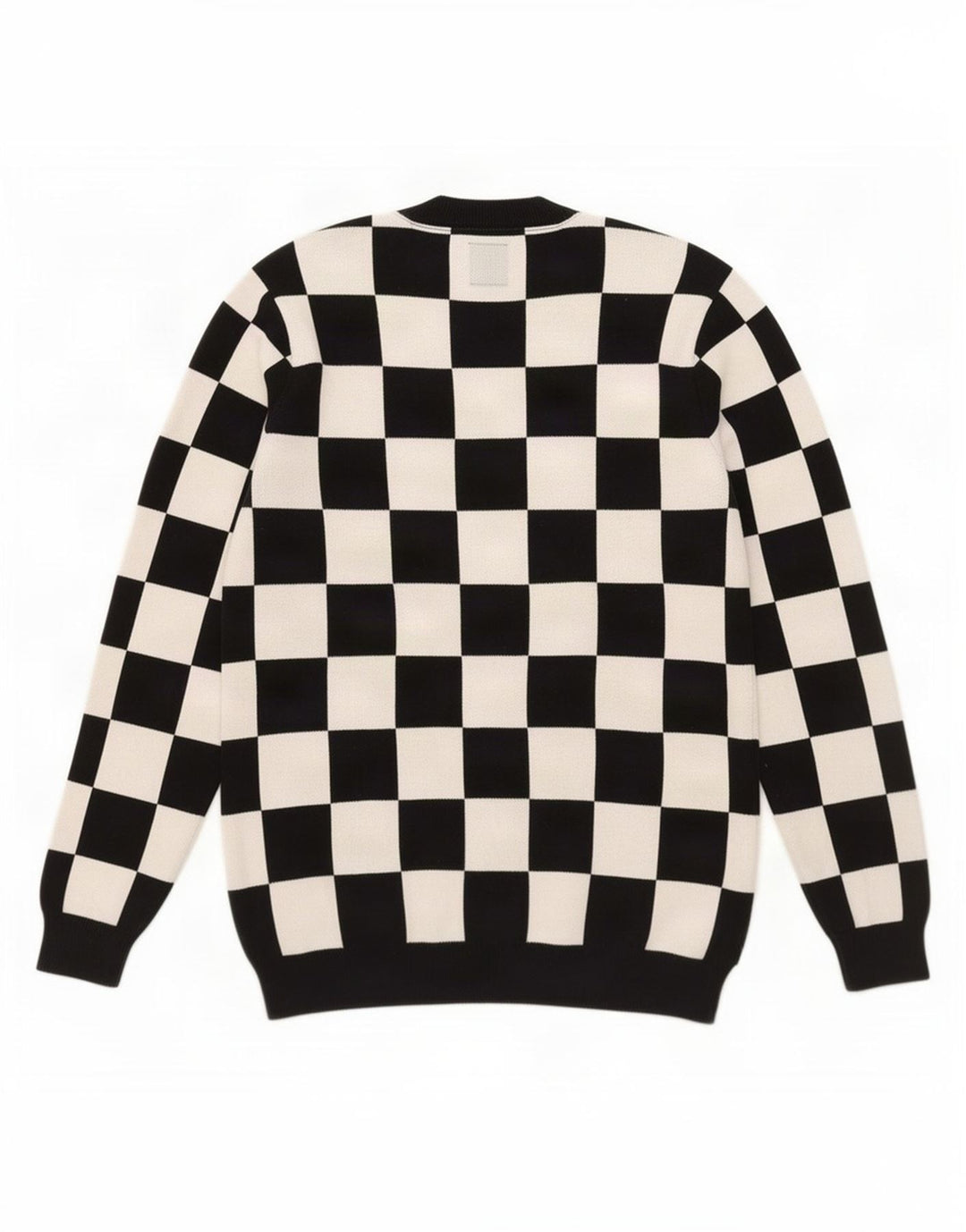 Maglione maglione girocollo da uomo Vans piccolo cotone geometrico nero