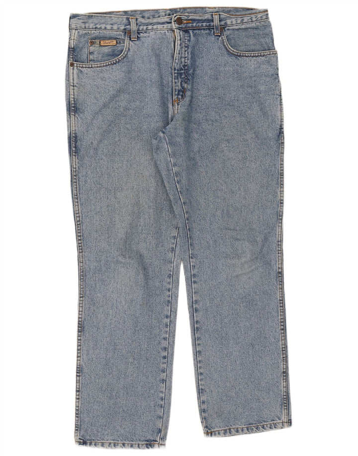 Jeans dritti da uomo Wrangler Texas W36 L30 cotone blu