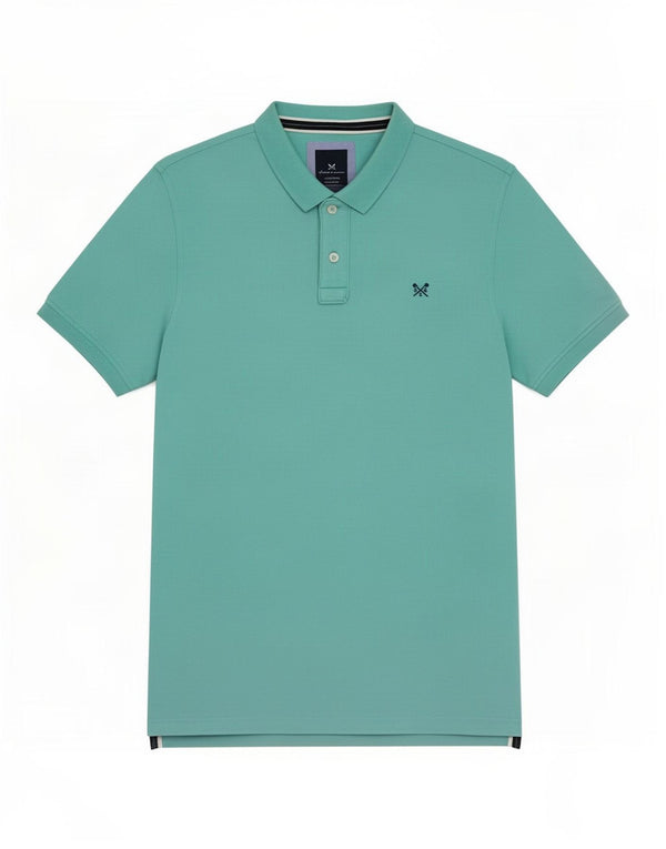 Crew Clothing Mens Polo Shirt 2XL Turquoise Cotton