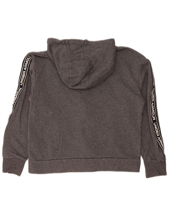 Felpa con cappuccio e zip da donna Under Armour UK 14 Blocco colore grigio medio