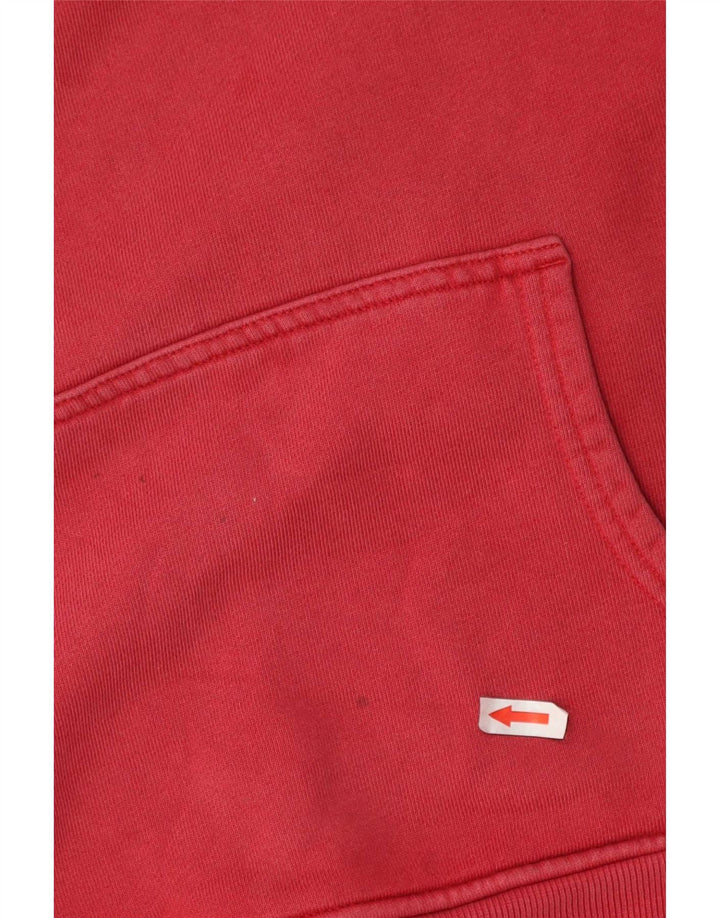 Felpa con cappuccio da uomo Fat Face in cotone rosso medio
