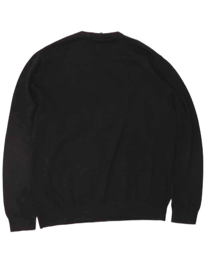 ARMANI EXCHANGE Maglione da uomo girocollo con grafica grande cotone nero