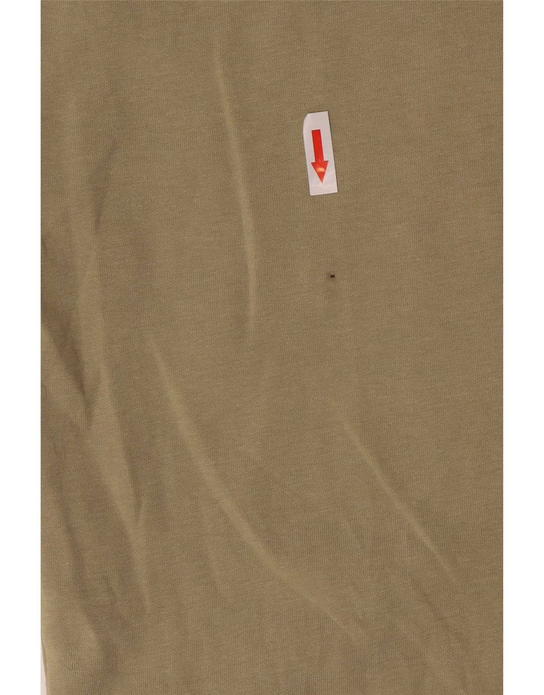 T-shirt Zara da uomo Top Small in cotone kaki