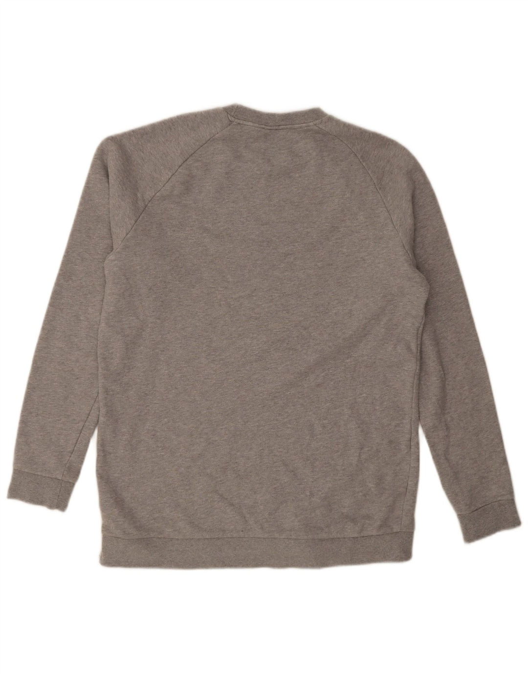 Felpa grafica da uomo Adidas Felpa in cotone grigio medio