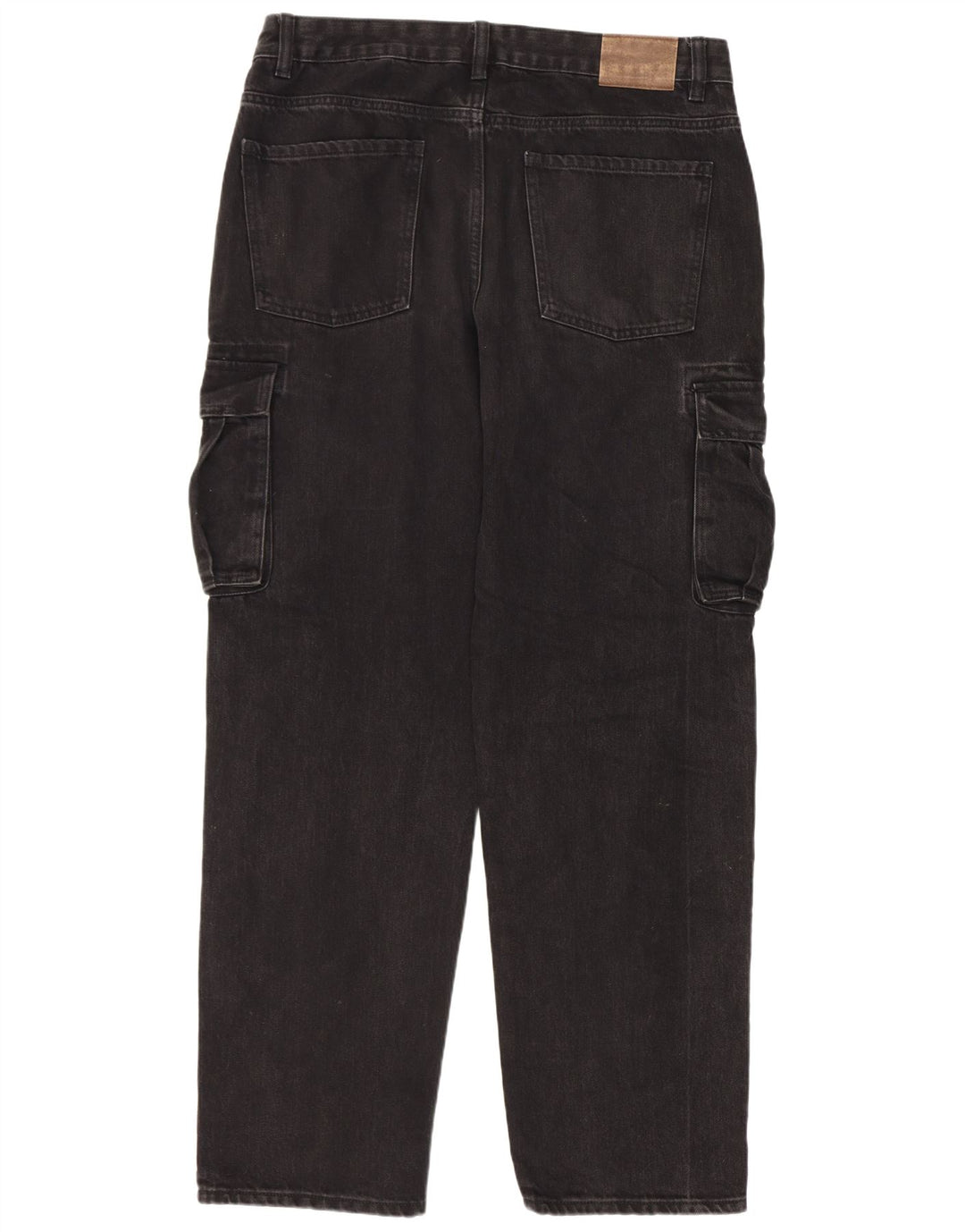 Jeans dritti cargo da uomo Kiabi IT 50 grandi W34 L31 neri