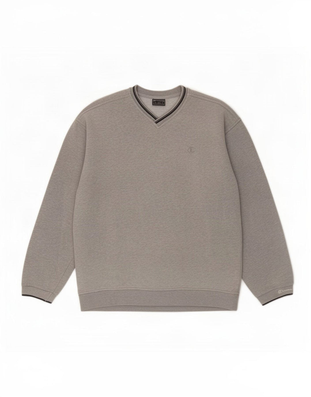 Felpa da uomo Champion in cotone grigio medio