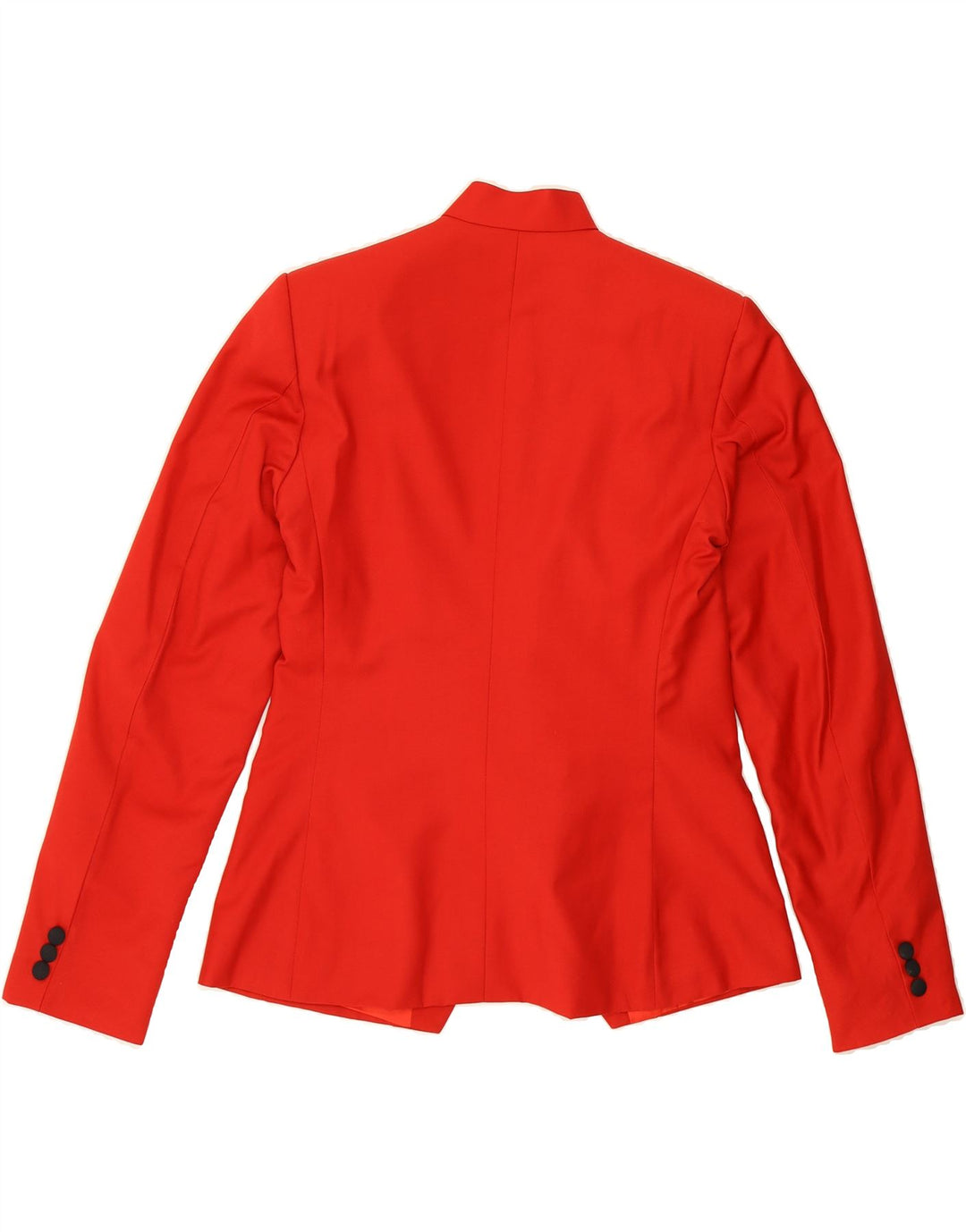 VINTAGE Womens 6 Button Blazer Jacket UK 14 Medium Red Vintage Vintage and Second-Hand Vintage from Messina Hembry 