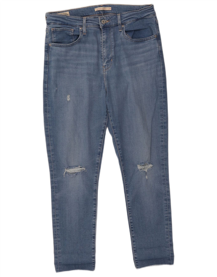 Jeans Levi's da donna 721 skinny a vita alta effetto consumato W31 L26 Lyocell blu