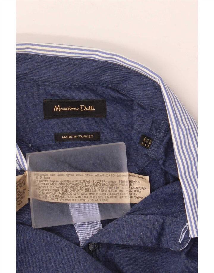 Polo da rugby da uomo Massimo Dutti, colore blu navy medio